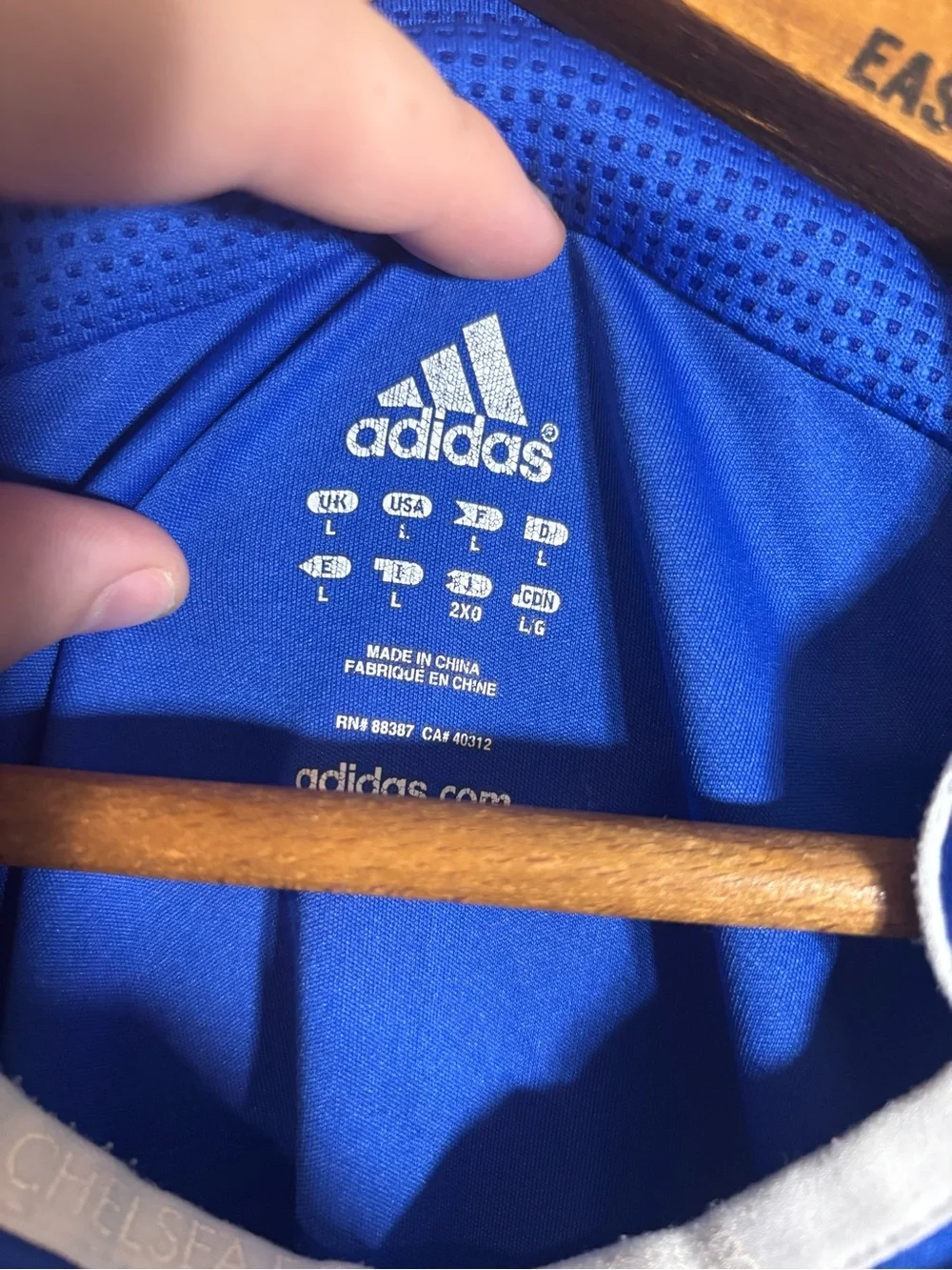 Adidas Chelsea Premier League Soccer Jersey Large